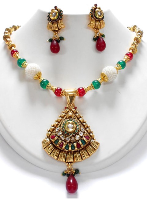 Polki Necklace Set